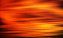 Beautiful Orange Sunset Motion Background. Soft Blurry Clouds And Smooth Sky. 