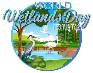 Poster - World Wetlands Day logo design