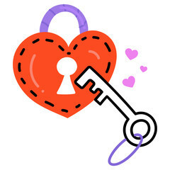 Poster - Heart Key