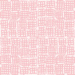 © dinadankersdesign - Simple vector geometric abstract seamless pattern. Monochrome pink and white minimalist repeat. Small elements in rows. Graphic texture for fabric, apparel, wallpaper.