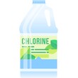 Chlorine for pool clean maintenance vector icon
