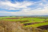 Fototapeta Krajobraz - Springtime in a rural landscape view