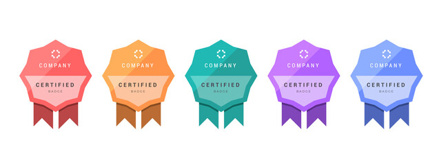 Wall Mural - logo badge for certificate technical, analyst, internet, data, conference, etc. digital certified lo