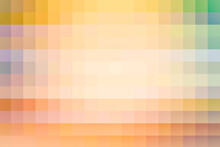 Multicoloured Squared Digital Pattern With Beige Center