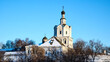 View of the Spaso-Andronikov Monastery in Moscow in winter