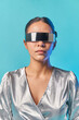 © ADDICTIVE STOCK - Ethnic woman with virtual reality in futuristic glasses