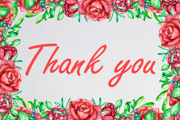  Watercolor  hand drawing floral element