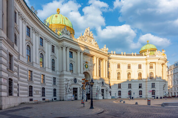 Wall Mural - Hofburg palace on St. Michael square (Michaelerplatz) in Vienna, Austria