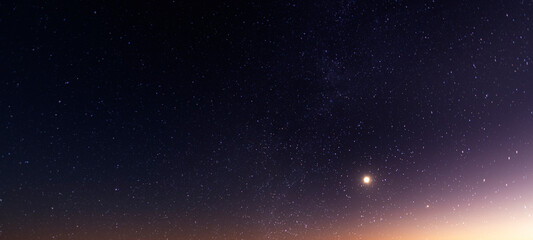 Wall Mural - beautiful starry sky background with. night sky.