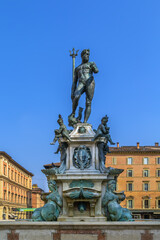 Wall Mural - Fountain of Neptune, Bologna, Italy