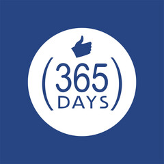 Poster - 365 days message symbol