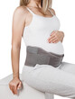 © mlphoto - Pregnant woman belly in prenatal pregnancy maternity belt isolated on white background. Support waist, back, abdomen band. Belly Brace. Belly band for pregnancy. Orthopedic abdominal support belt