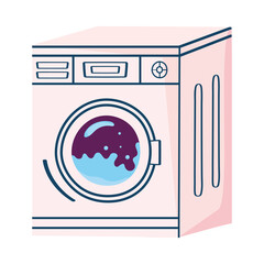 Canvas Print - washing machine pink