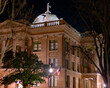 Courthouse in Georgetown, TX at night
