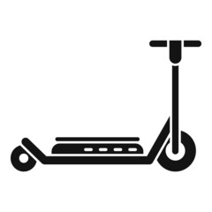 Wall Mural - Electric scooter charge icon simple vector. Kick transport