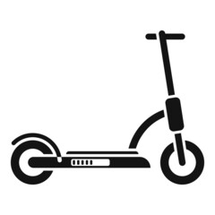 Wall Mural - Ride electric scooter icon simple vector. Kick bike