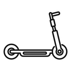 Wall Mural - Eco electric scooter icon outline vector. Kick transport