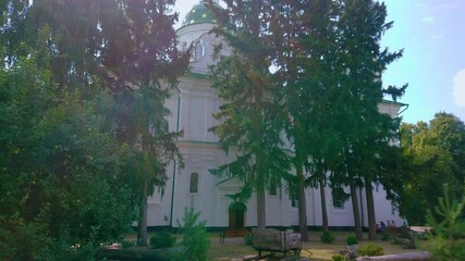 Poster - Panorama of Cathedral of Mhar Saviour-Transfiguration Monastery, Ukraine