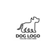 © chusni - Dog logo and icon design vector.