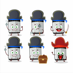 Poster - Cartoon character of whiteboard marker with various pirates emoticons