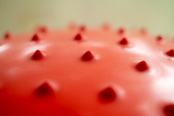 Abstract red ball close up