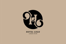 Original Letter H In Royal Style For Logotype. Vector Sign For Logo Design. Flat Illustration EPS10.