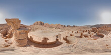 Great Temple Amphitheatre At Petra