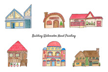 Building Watercolor Hand Painting