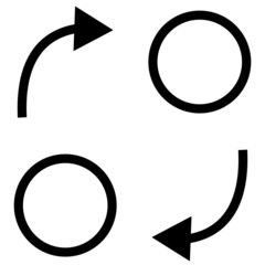 Wall Mural - change icon on white background. transfer sign. flat style.