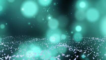Wall Mural - futuristic seamless loop galaxy exploration through outer space towards the glowing milky way galaxy