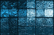 Texture Blue Glass Tiles, High-quality Detailing