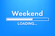 © DG-Studio - Cartoon weekend loading for print design. Black friday. Holiday illustration. Calendar design.