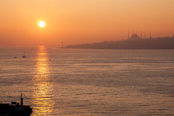  Sunset in Istanbul, Turkey