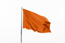 Wavy Empty Orange Flag