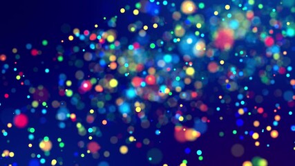 Wall Mural - abstract background particles in air, luma matte as alpha channel. glitter magic multicolor particle