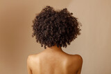 Silhouette of stylish model woman in studio
