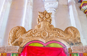 Poster - The stone Dragon's Arch in Lankathilaka Vihara, Udunuwara, Sri Lanka.