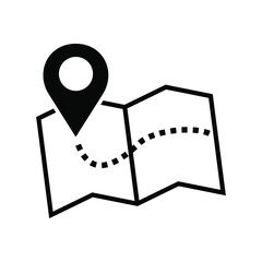 Wall Mural - map pointer icon