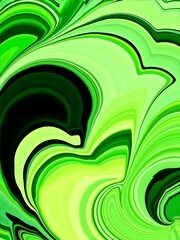 abstract green background with swirls