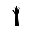 © Hamz2001 - hand raised solid icon vector