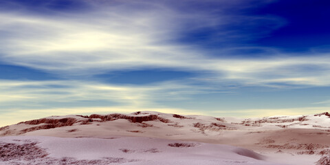 Wall Mural - alien planet. mountain. 3d rendering