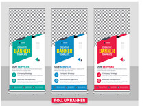 Creative Business Roll Up Signage Banner Template Design