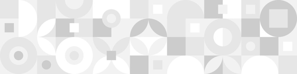 Wall Mural - trendy vector abstract geometric background with circles in scandinavian retro style, seamless cover