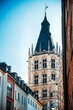 Antique building view in Cologne city, Germany.
