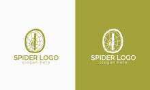 Letter I Spider Logo Design Vector Template