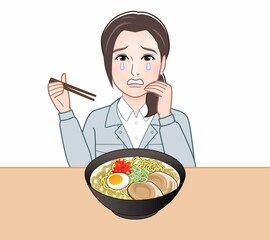 Poster - 食事をしている女性