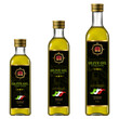 Olive oil labels collection. Hand drawn vector illustration templates for olive oil packaging