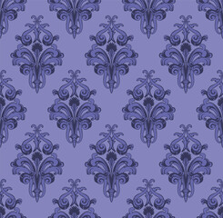 Poster - Damask Seamless Pattern