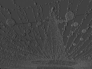 Ancient background with scratches. Stylish abstract image for your creative design of layout. Backdrop with black and silver pattern. Cool modern art. Digital technology in dark textured material. 