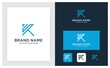 © javanese - SK Initial logo template vector. Letter logo concept monogram, logo template vector illustration with business card.
